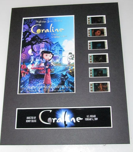 CORALINE Gothic Animation Horror 35mm Movie Film Cell Display 8x10 Presentation