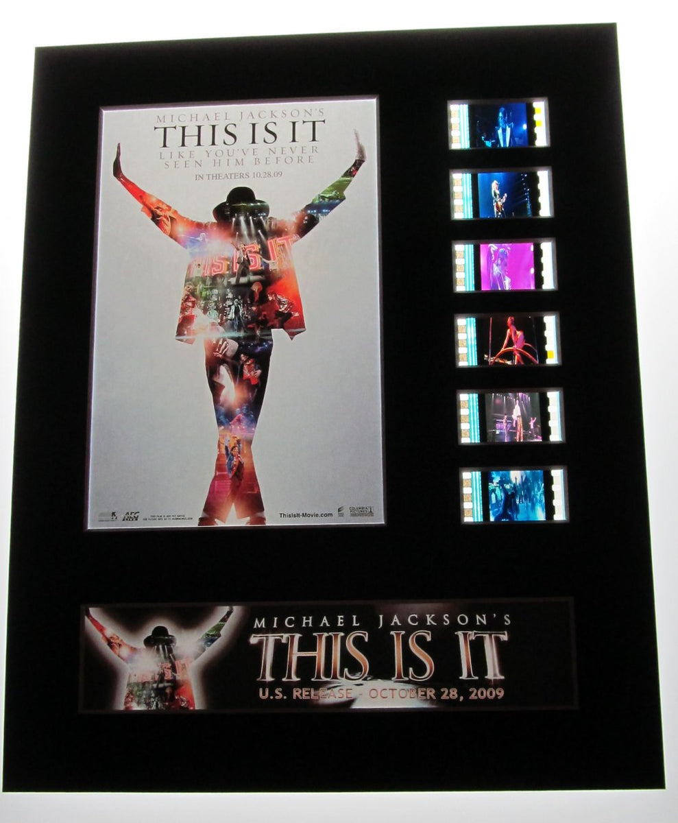 【超レア】 THIS IS IT フィルムセル 45/200マイケル・ジャクソン THIS IS IT Michael Jackson Concert 35mm Movie Film Cell Display