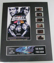 Load image into Gallery viewer, 2 Fast 2 Furious Paul Walker 2003 35mm Movie Film Cell Display 8x10 Presentation