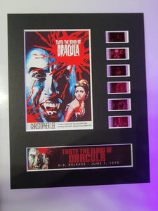 Taste the Blood of Dracula 1970 Hammer Christopher Lee vampire 35mm Movie Film Cell Display 8x10 Presentation Horror