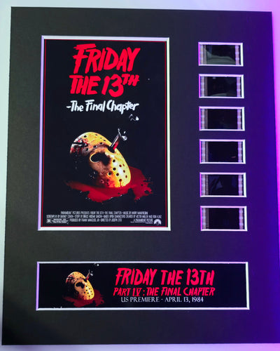 FRIDAY THE 13th Part 4 IV The Final Chapter 35mm Movie Film Cell Display 8x10 horror