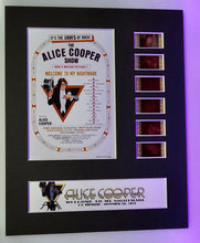 Load image into Gallery viewer, Alice Cooper WELCOME TO MY NIGHTMARE 1975 Concert Live Movie 35mm Film Cell Display