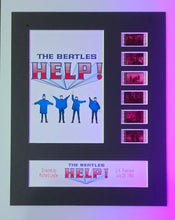 Load image into Gallery viewer, HELP! 1965 The Beatles 35mm Movie Film Cell Display 8x10