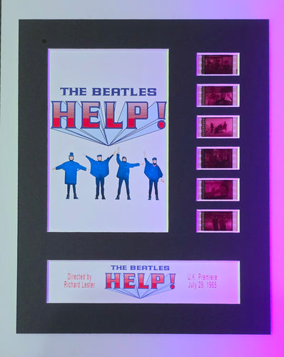HELP! 1965 The Beatles 35mm Movie Film Cell Display 8x10