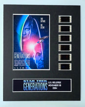 Load image into Gallery viewer, Star Trek Generations Picard Kirk 1994 35mm Movie Film Cell Display 8x10 Presentation
