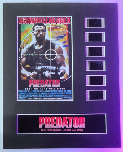 Predator 1987 35mm Movie Film Cell Display 8x10 Presentation Schwarzenegger