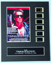 Load image into Gallery viewer, The Terminator 1984 35mm movie film cell display 8x10 theatrical Schwartzenegger