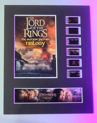 Lord of the Rings Trilogy 35mm Movie Film Cell Display 8x10 Presentation LOTR