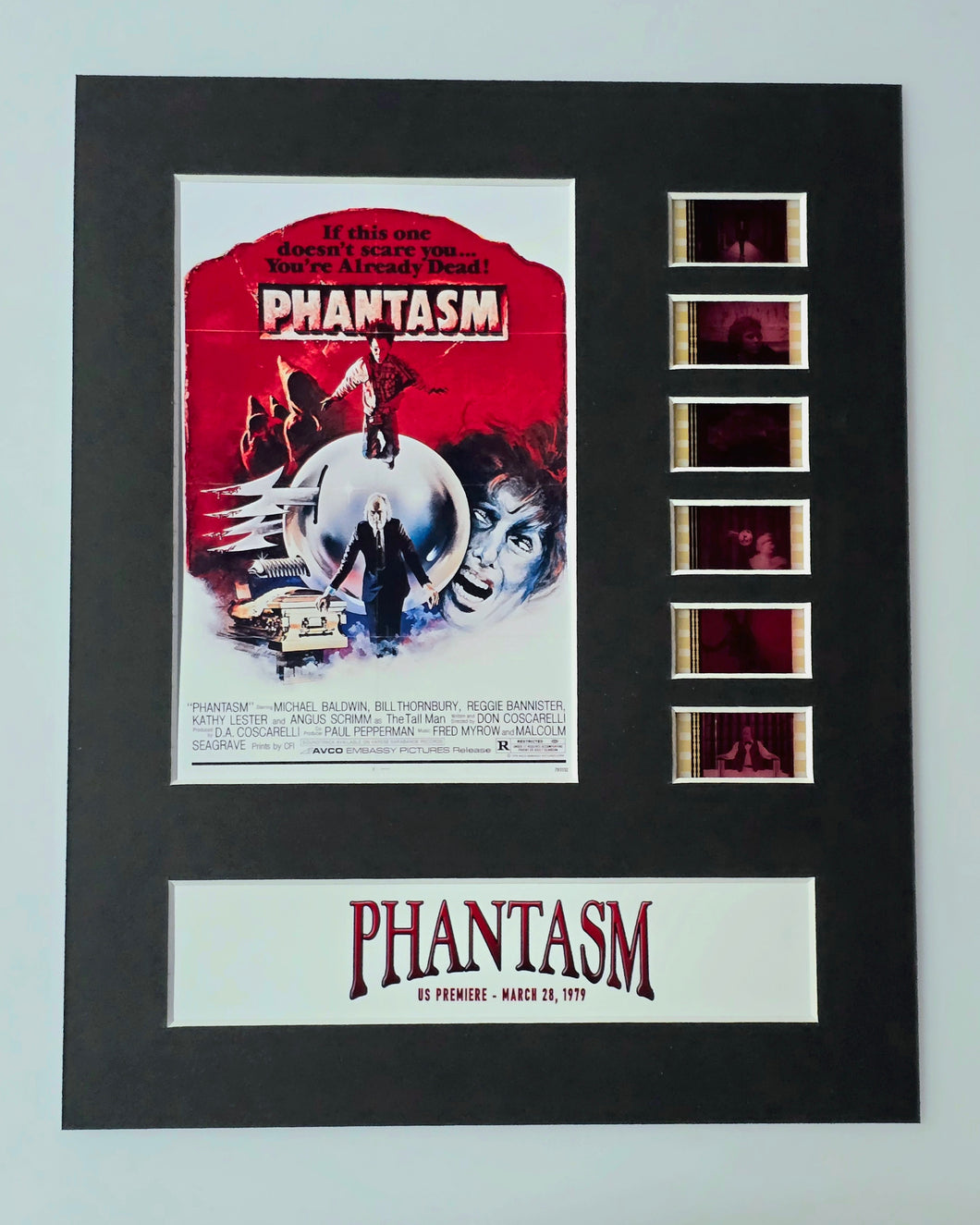 PHANTASM 1979 35mm Movie Film Cell Display 8x10 Presentation Horror