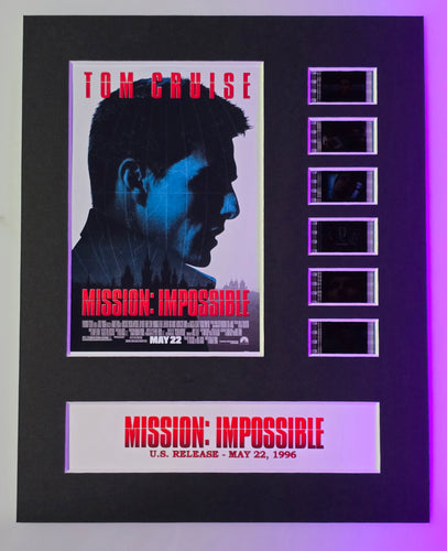 Mission Impossible 1996 Tom Cruise 35mm Movie Film Cell Display 8x10
