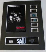 Load image into Gallery viewer, SAW 35mm Movie Film Cell Display 8x10 Presentation Jigsaw Horror