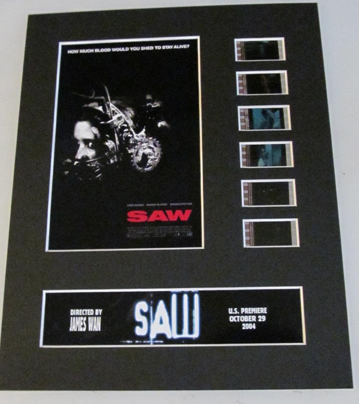 SAW 35mm Movie Film Cell Display 8x10 Presentation Jigsaw Horror
