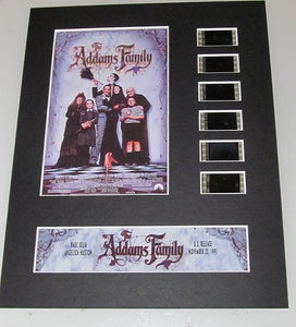 THE ADDAMS FAMILY 35mm Movie Film Cell Display 8x10 Presentation