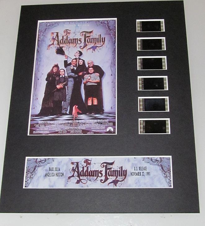 THE ADDAMS FAMILY 35mm Movie Film Cell Display 8x10 Presentation