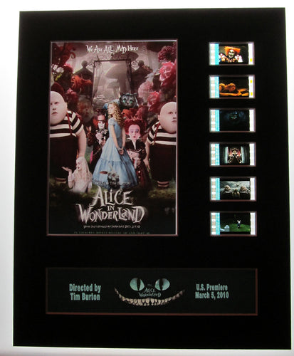 Alice in Wonderland Disney 35mm Movie Film Cell Display 8x10 Live Action