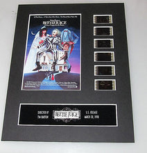Load image into Gallery viewer, BEETLEJUICE Tim Burton Michael Keaton 35mm Movie Film Cell Display 8x10 Presentation