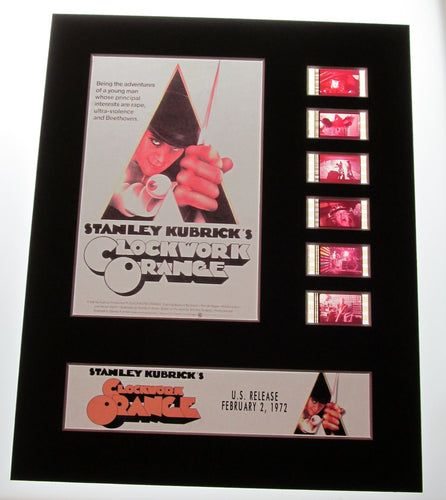 CLOCKWORK ORANGE 35mm Movie Film Cell Display 8x10