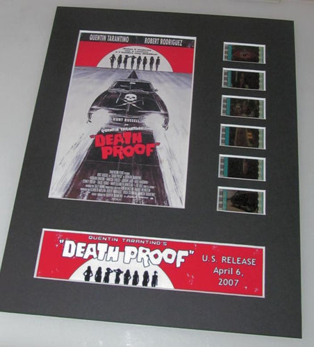 DEATH PROOF Quentin Tarantino Grindhouse 35mm Movie Film Cell Display 8x10 Presentation Horror
