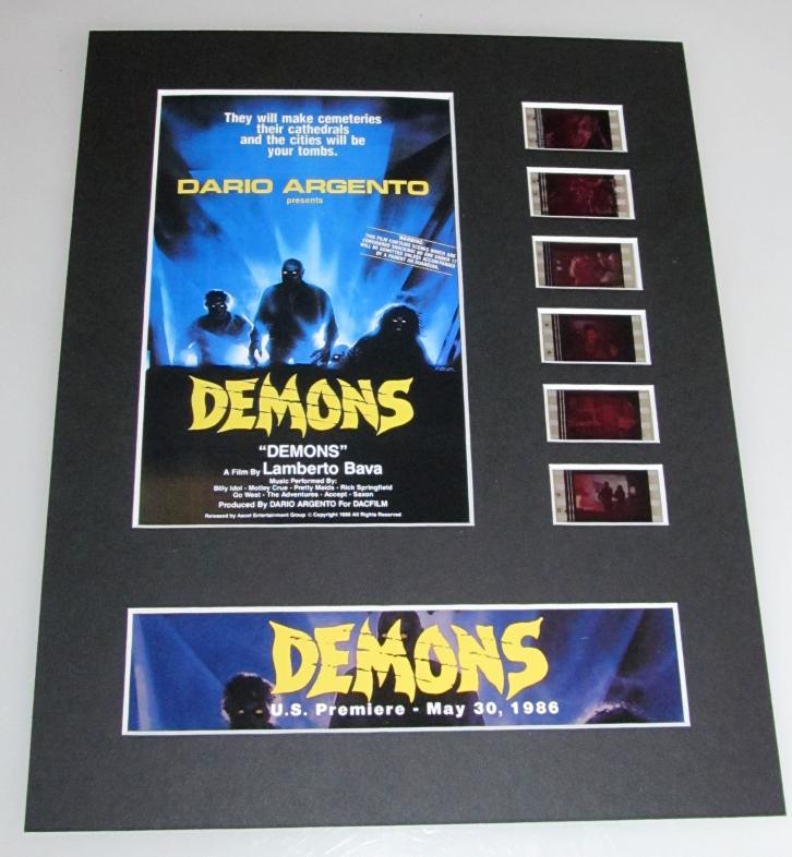 DEMONS Dario Argento 35mm Movie Film Cell Display 8x10 Presentation Horror Giallo
