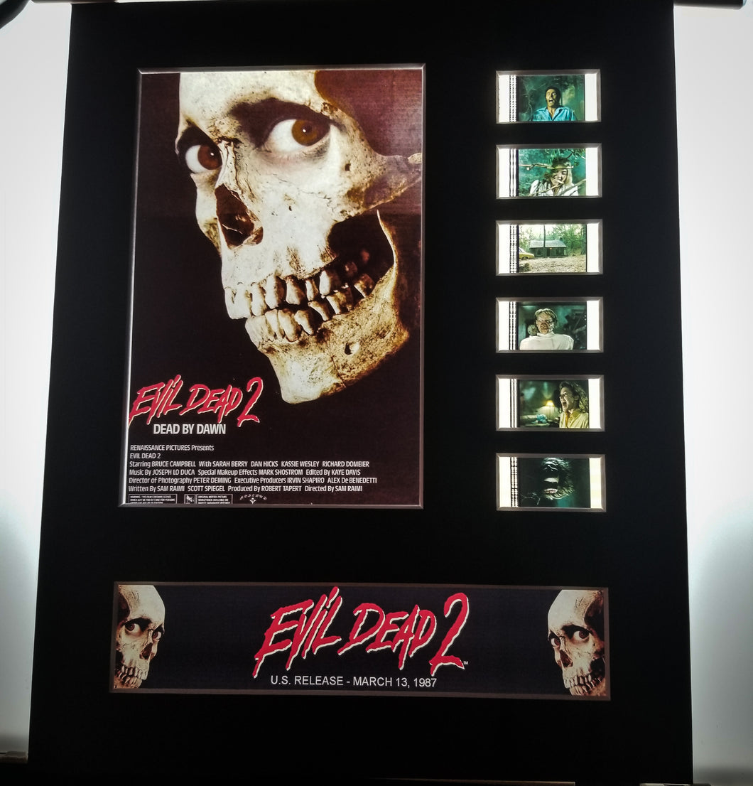 EVIL DEAD 2 Bruce Campbell Horror Sam Raimi 35mm Movie Film Cell Display 8x10 Presentation