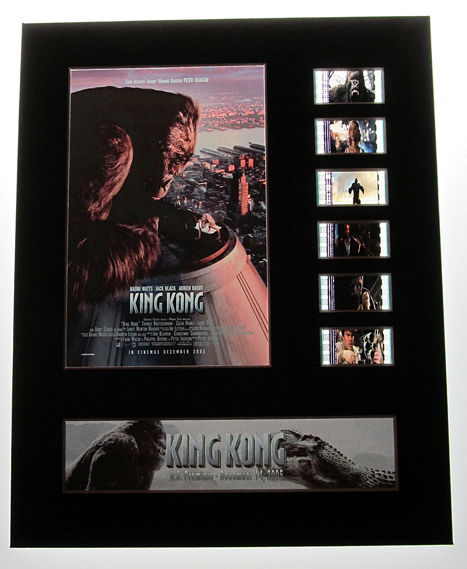 KING KONG 2005 Jack Black 35mm Movie Film Cell Display 8x10 Presentation
