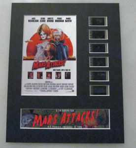 MARS ATTACKS! Tim Burton 35mm Movie Film Cell Display 8x10 Presentation