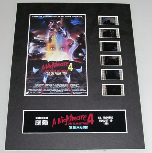 NIGHTMARE ON ELM STREET 4 The Dream Master 35mm Movie Film Cell Display 8x10 Presentation Horror