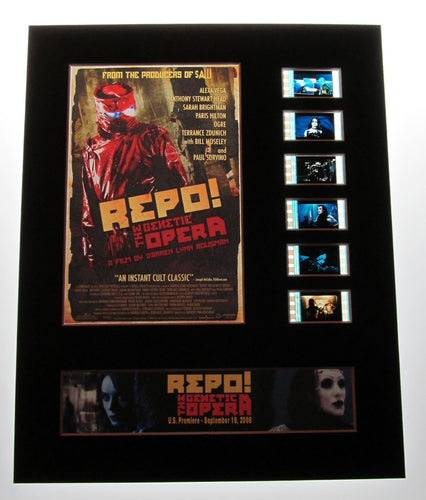 REPO: THE GENETIC OPERA 35mm Movie Film Cell Display 8x10 Presentation Horror Nivek Ohgr Ogre