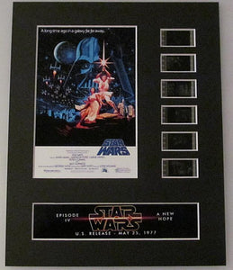 STAR WARS Original Trilogy Set 35mm Movie Film Cell Display 8x10