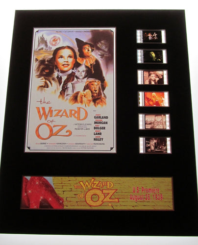 THE WIZARD OF OZ Judy Garland 35mm Movie Film Cell Display 8x10 Presentation