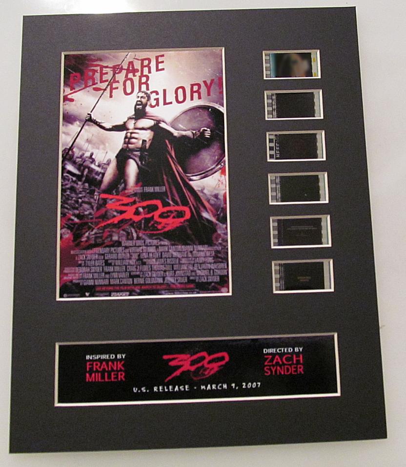 300 Frank Miller 35mm Movie Film Cell Display Sparta 8x10 – Phantom Vault, image size:832x956