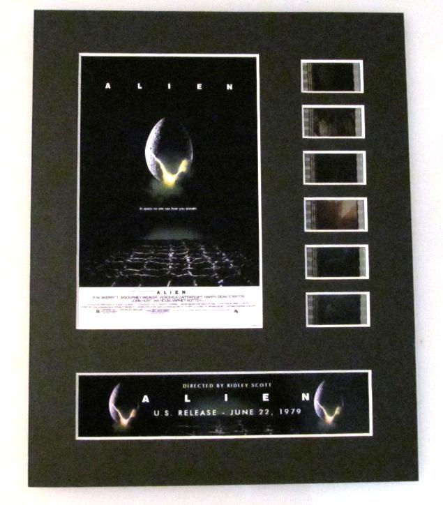 ALIEN Ridley Scott Sigourney Weaver 35mm Movie Film Cell Display 8x10 Presentation