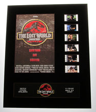 Load image into Gallery viewer, JURASSIC PARK 2 THE LOST WORLD Jeff Goldblum 35mm Movie Film Cell Display 8x10 Presentation