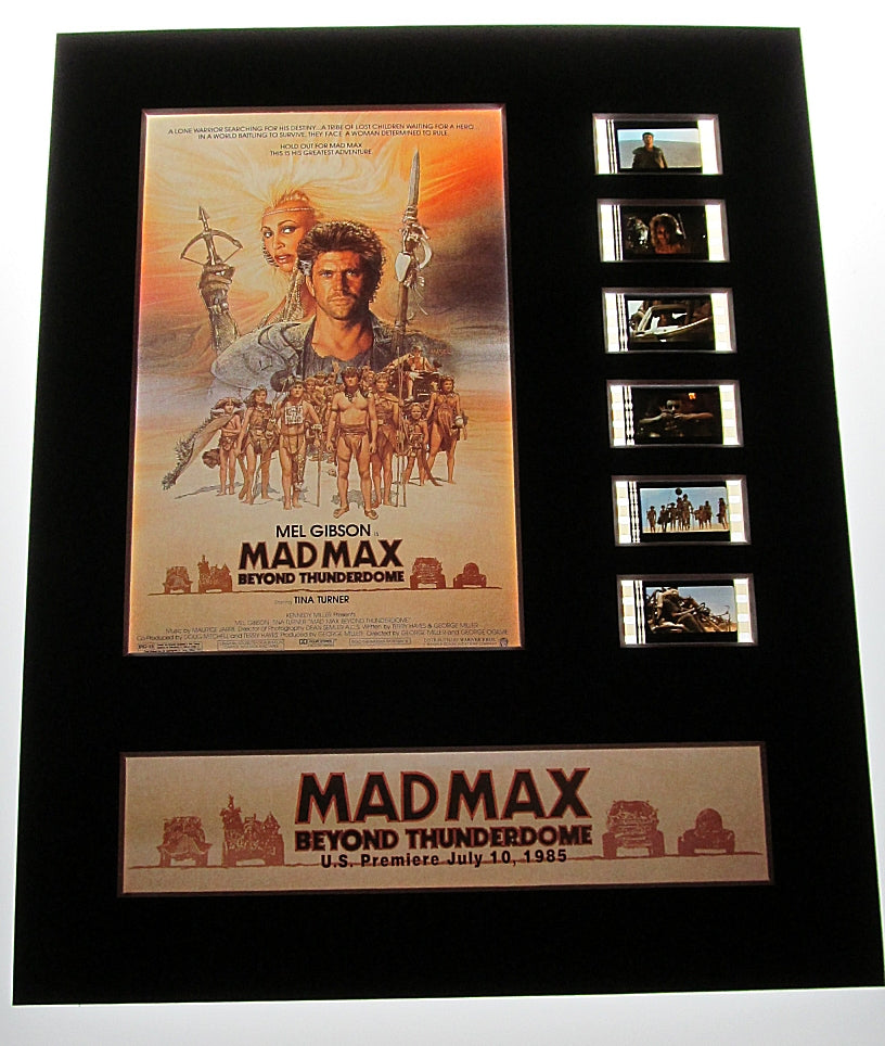 MAD MAX BEYOND THUNDERDOME Mel Gibson 35mm Movie Film Cell Display 8x10 Presentation