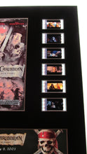 Load image into Gallery viewer, PIRATES OF THE CARIBBEAN PART 1-4 Set 35mm Movie Film Cell Display 8x10