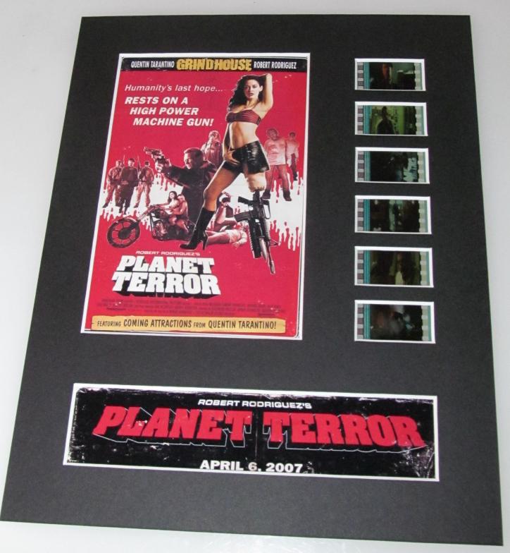 PLANET TERROR Grindhouse Robert Rodriguez 35mm Movie Film Cell Display 8x10 Presentation Horror
