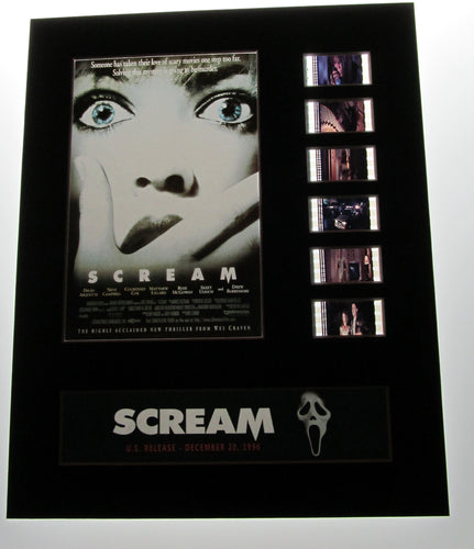 SCREAM Wes Craven 35mm Movie Film Cell Display 8x10 Presentation Horror