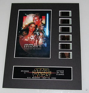 ATTACK OF THE CLONES (Star Wars Episode II) 35mm Movie Film Cell Display 8x10 Presentation