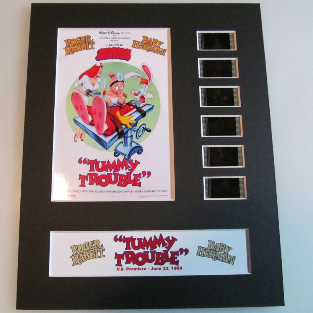 TUMMY TROUBLE (Roger Rabbit) Disney 35mm Movie Film Cell Display 8x10