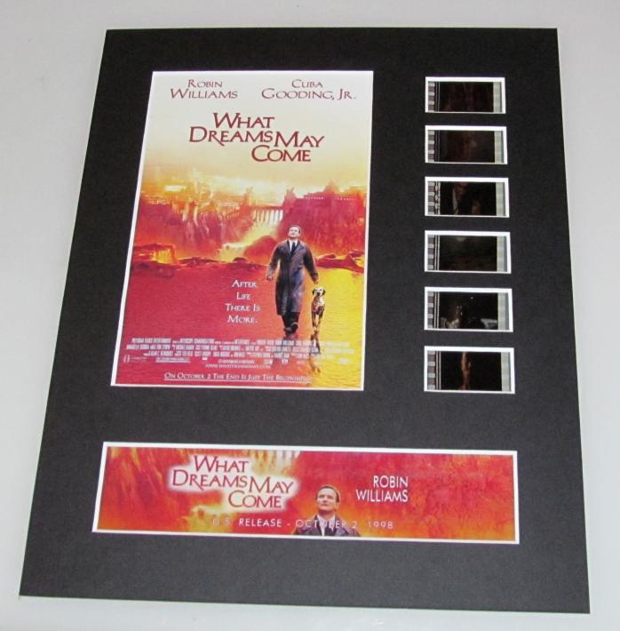 WHAT DREAMS MAY COME Robin Williams 35mm Movie Film Cell Display 8x10 Presentation