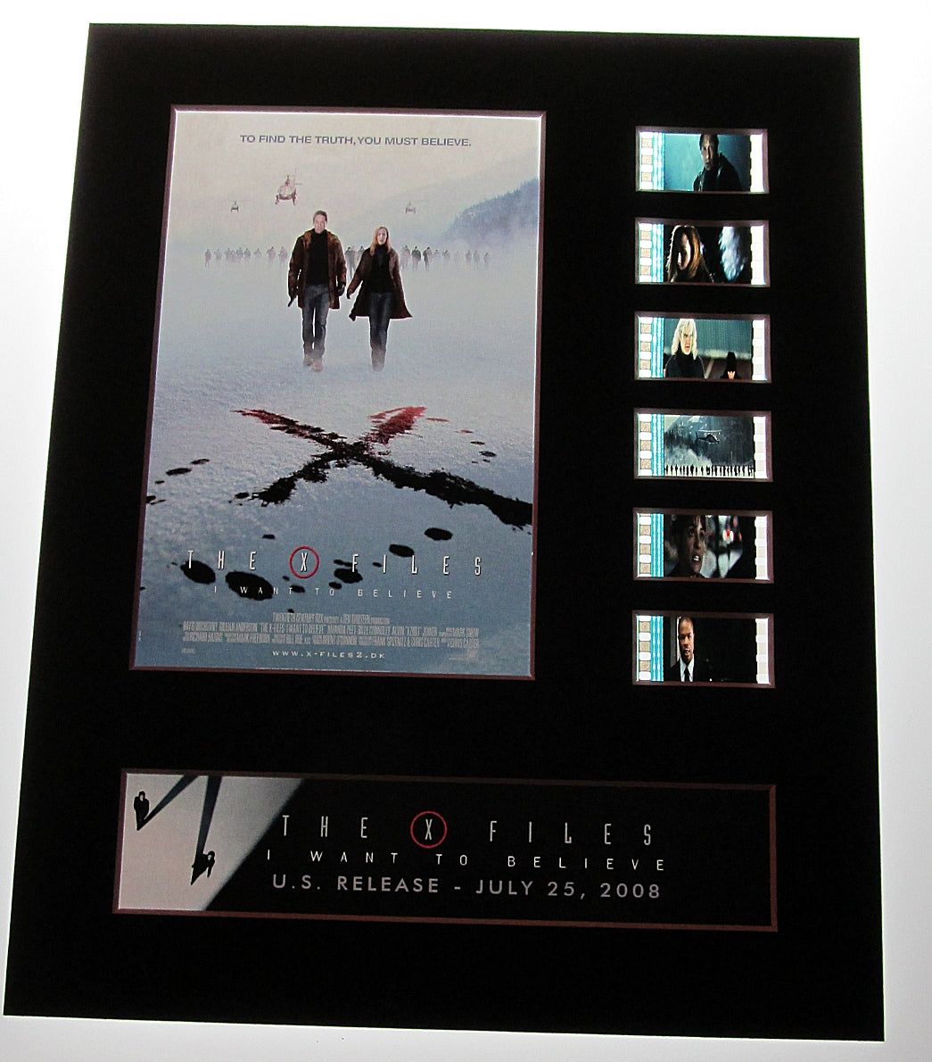 THE X-FILES 2 : I WANT TO BELIEVE 35mm Movie Film Cell Display 8x10 Presentation