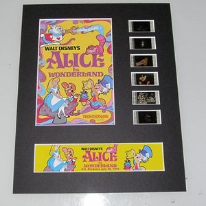 Alice in Wonderland Disney 35mm Movie Film Cell Display 8x10 Presentation Animated