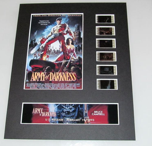 ARMY OF DARKNESS Bruce Campbell Evil Dead 3 35mm Movie Film Cell Display 8x10 Presentation