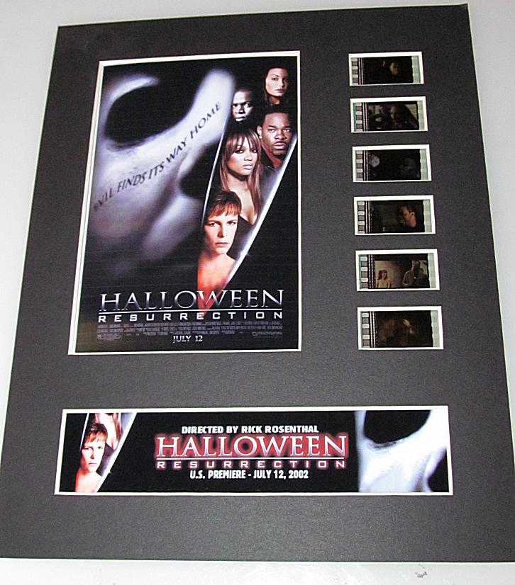 HALLOWEEN RESURRECTION Michael Myers 35mm Movie Film Cell Display 8x10 Presentation Horror