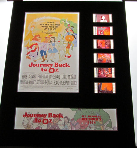 JOURNEY BACK TO OZ Animated 35mm Movie Film Cell Display 8x10 Presentation Wizard of Oz