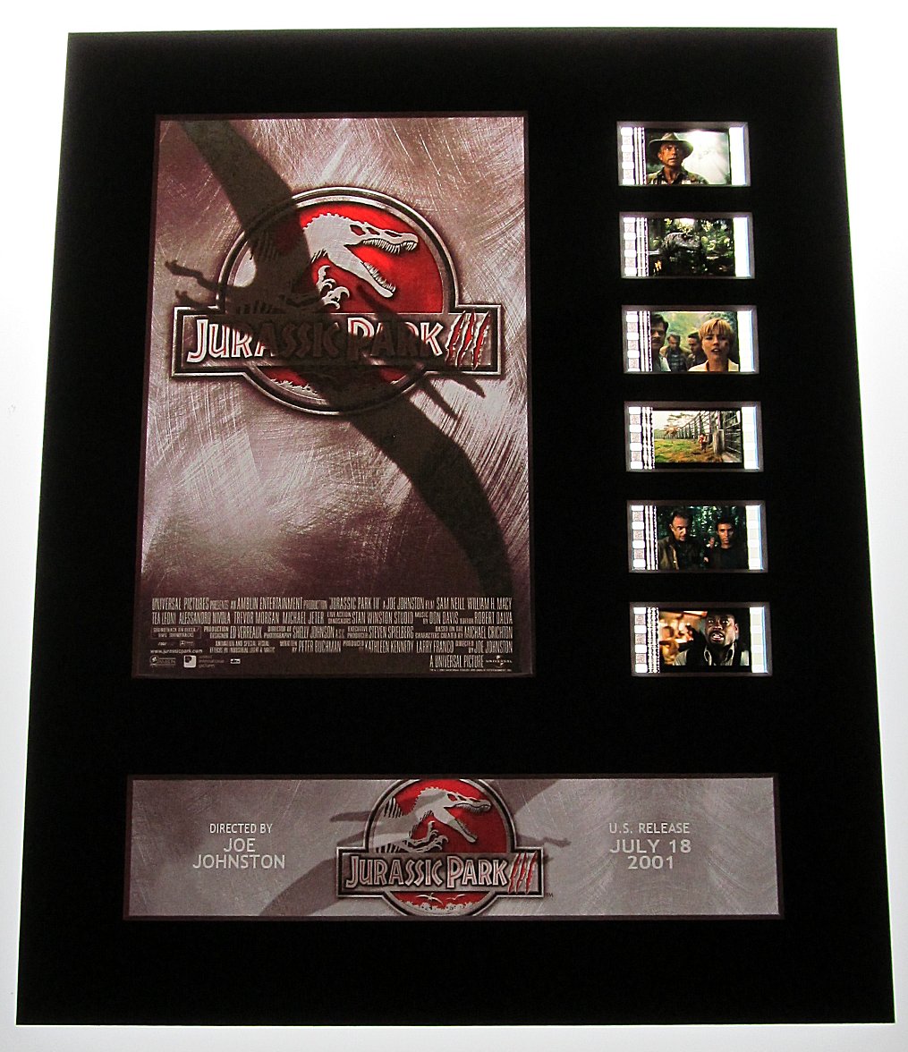 JURASSIC PARK 3 III 35mm Movie Film Cell Display 8x10 Presentation