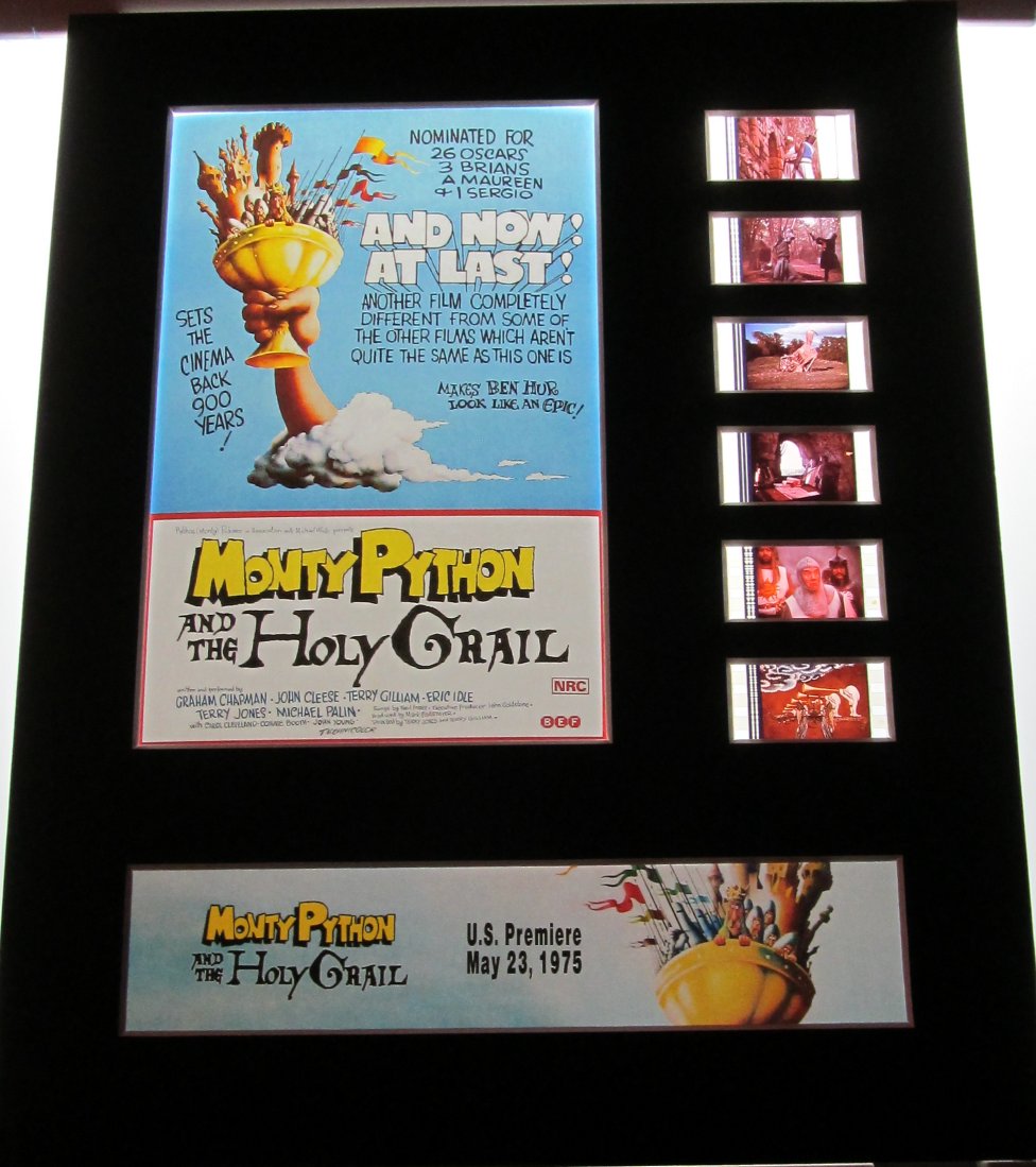 MONTY PYTHON & THE HOLY GRAIL 35mm Movie Film Cell Display 8x10 Presentation
