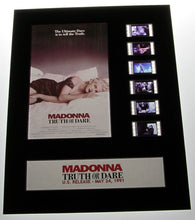 Load image into Gallery viewer, MADONNA TRUTH OR DARE 35mm Movie Film Cell Display 8x10 Presentation