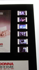 MADONNA TRUTH OR DARE 35mm Movie Film Cell Display 8x10 Presentation