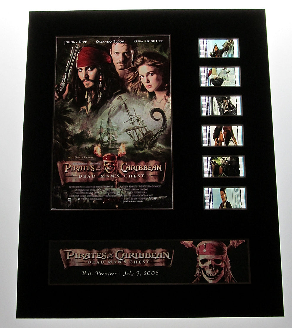 PIRATES OF THE CARIBBEAN: DEAD MAN'S CHEST 35mm Movie Film Cell Display 8x10
